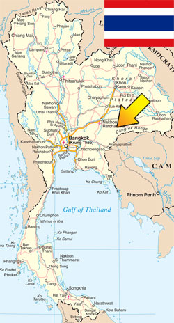 Nang Rong, Buriram location
